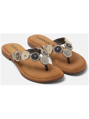 Lazamani Loua toe slippers 75925grey