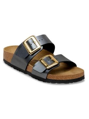 Birkenstock Sydney Cushion Buckle[Slipper] 1031689 Schwarz Metallic
