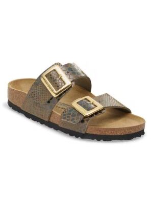 Birkenstock Sydney Cushion Buckle[Slipper] 1030888 SYN Shiny Snake Sage