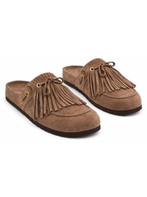 Miss Olivia Suede Taupe Iris F02