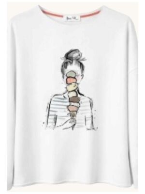 Kera Till Sweater Ice Cream 22388-12