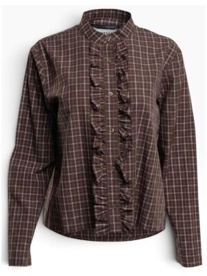 The Shirt Project Karo Bluse Volants 51801-10982