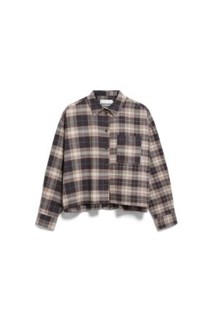 Armedangels Armedangels NALAANI PATCHED CHECK BLOUSE Armedangels Armedangels NALAANI PATCHED CHECK BLOUSE