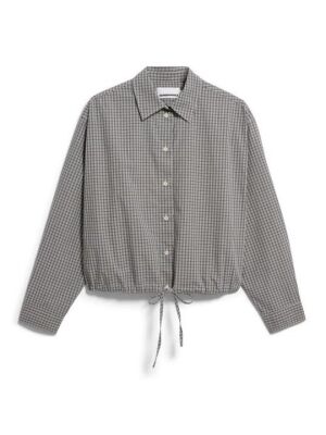 Armedangels MINI-CHECK DRAWSTRING BLOUSE 30009120-1708