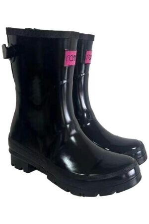 Rajn Rain Glossy Black Mid  Rajn Rain Glossy Black Mid