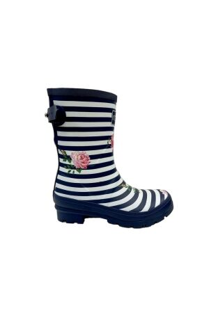 Rajn Rain Floral Navy White  Rajn Rain Floral Navy White