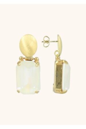 LOTT LOTT Oval White Crystal  LOTT LOTT Oval White Crystal