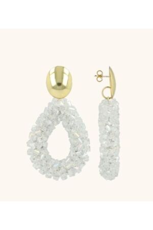 LOTT LOTT Drop L Raw crystal silver  LOTT LOTT Drop L Raw crystal silver