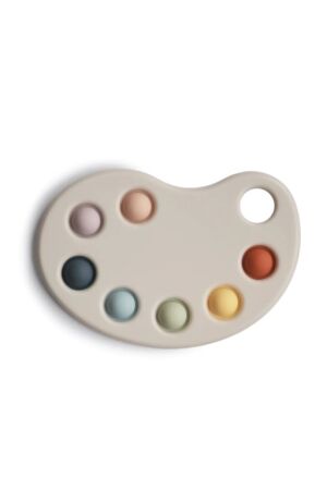 Mushie Mushie Paint palette Press Toy  Mushie Mushie Paint palette Press Toy